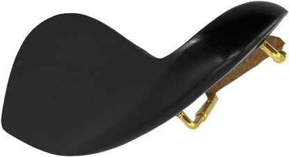 Violin Chin Rest for 1/2 Ebony Wood Violin Bracket with Chin Rest Clamp Fiddle Right Hand