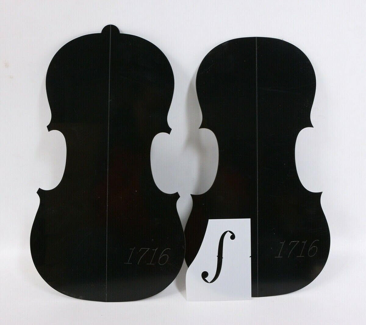 Violin Neck/F Hole Template and Mold, 4/4 Size, Stradivari 1715 Model Replica (Vt-278)