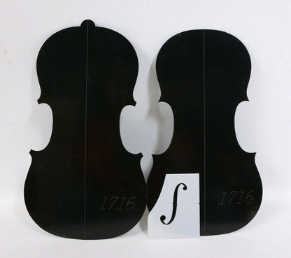 Violin Neck/F Hole Template and Mold, 4/4 Size, Stradivari 1715 Model Replica (Vt-278)