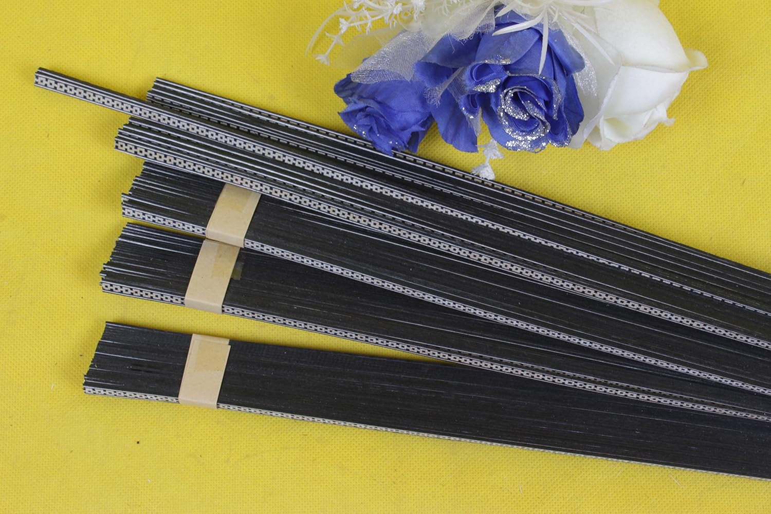 25X Guitar Strip Inlay Guitar LUTHIER FIGURED PURFLING GUITAR Body BINDING Wood 640X6X1.0Mm #58