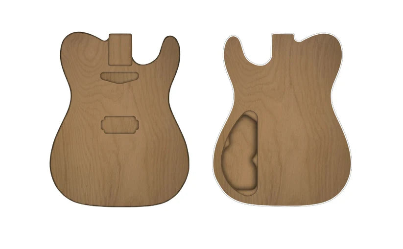 Yinfente basswood spliced Guitar Body SH pickups 44mm thickness stander heel pocket size
