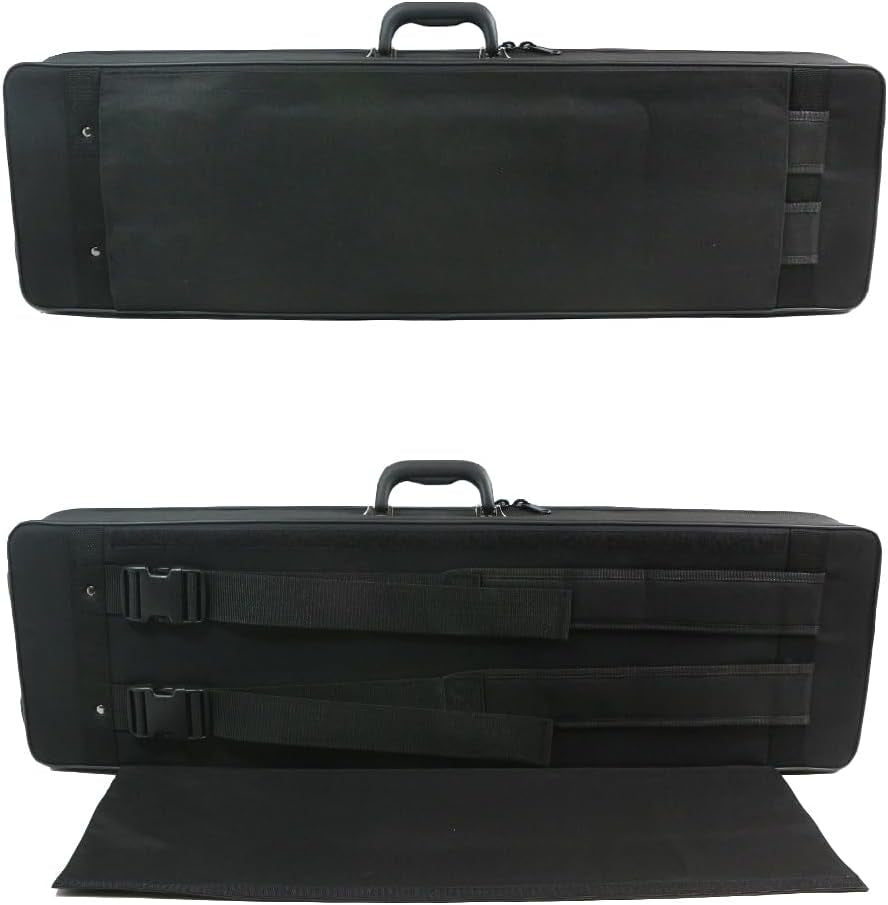 ABS Bass Clarinet Kits for Beginners Low E Bb Flat Clarinete Professional Silver Plated Keys Hard Case,Cleaning Kits,Gloves and Cork Grease