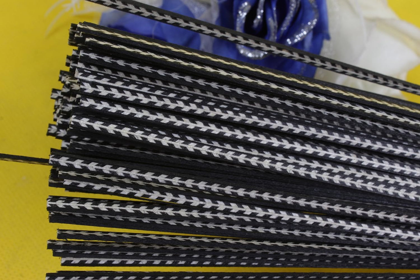 25X Guitar Strip Inlay Guitar LUTHIER FIGURED PURFLING GUITAR Body BINDING Wood 880X3.5X1.5Mm #57