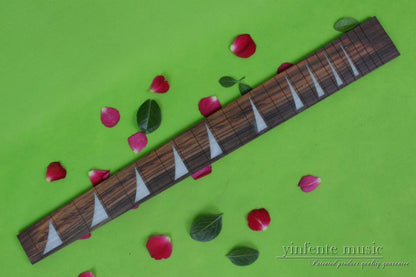 Electric Guitar Fretboard Real Inlay Guitar Accessory Parts Rosewood Fretboard 25.5 Inch (#4)