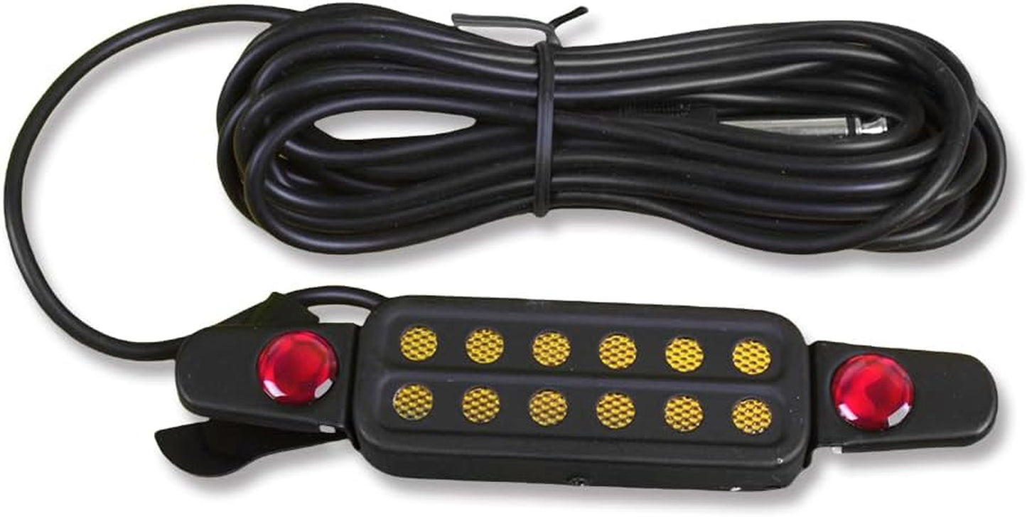 Sound Hole Pickups 12 Soundhole Magnetic Pickups with 1/4Inch Jack for Acoustic Classic Guitars (Black-Red)