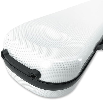 Carbon Fiber Upright Bass Bow Case for Geman French Double Bass Bow Hold 2Pcs Bows Hard Bow Case White