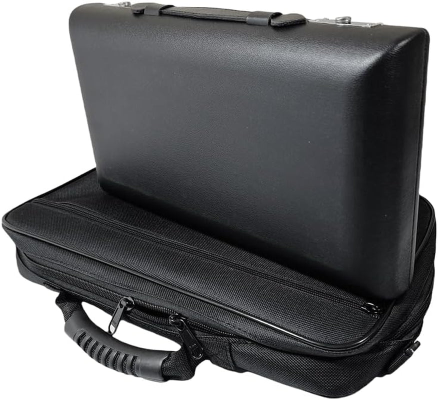 Oboe Case Hard Shell with PU Leather and Oxford Outer Bag Adjustable Strap Portable Oboe Bag for Beginners,Students,Players Musicians