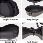 Cello Case 4/4 Carbon Fiber Box Full Size Shell Strong Light 3.7 Kg Cello Accessories (Black-L)