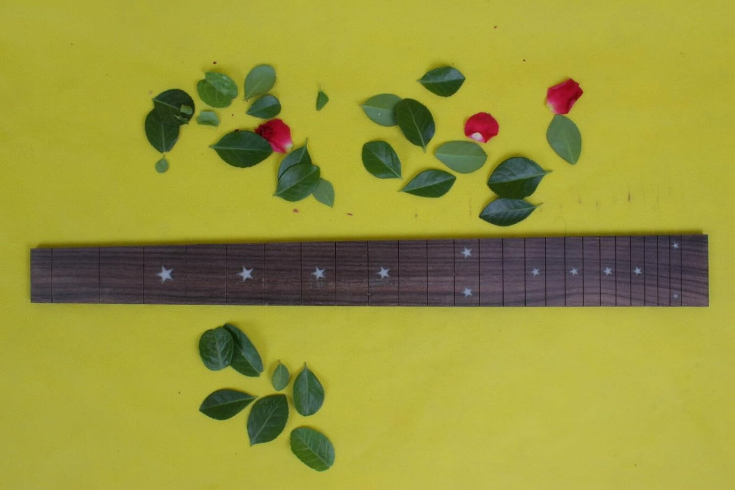 24 Fret Electric Guitar Fingerboard Rosewood Fretboard for Guitar Replacement Parts 25.5 Inch Star Inlay DIY Unfinished (Gtzb-007)