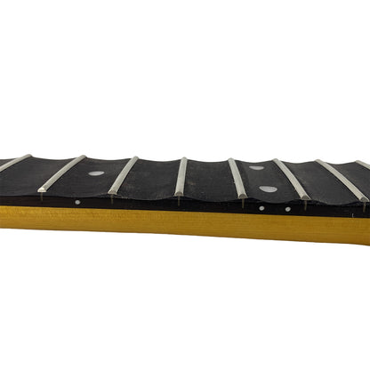 Yellow Paint Maple Electric Guitar Neck 22Fret 25.5Inch Rosewood Fretboard White Dot Inlay Bolt on Guitar Neck Replacement