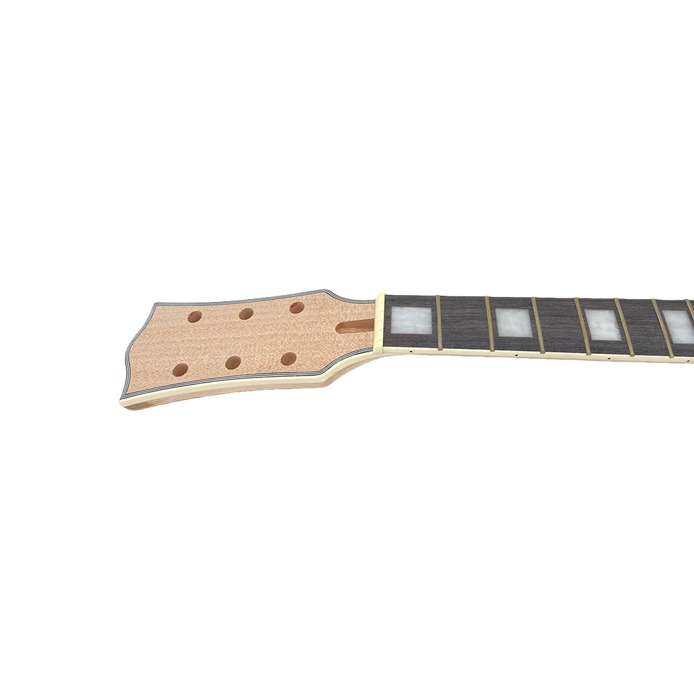New Guitar Neck 22fret 24.75inch Mahogany Rosewood Fretboard Binding Head Set in