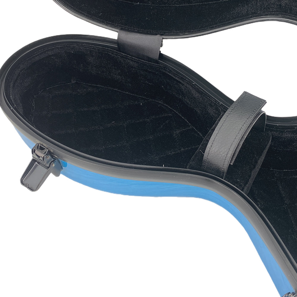 Yinfente 4/4 Violin Case Carbon Fiber Hard shell with Back strap handle Blue Hard Case