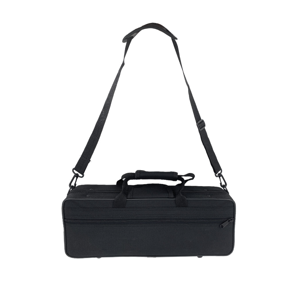 Yinfente Ekey Clarinet Case Strong Light Eb Key Clarinet Box Thick Padding with Straps,Black