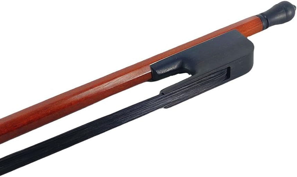 Violin Bow 4/4 Full Size Brazilwood Baroque Style Natural Black Bow Horse Hair Well Balance