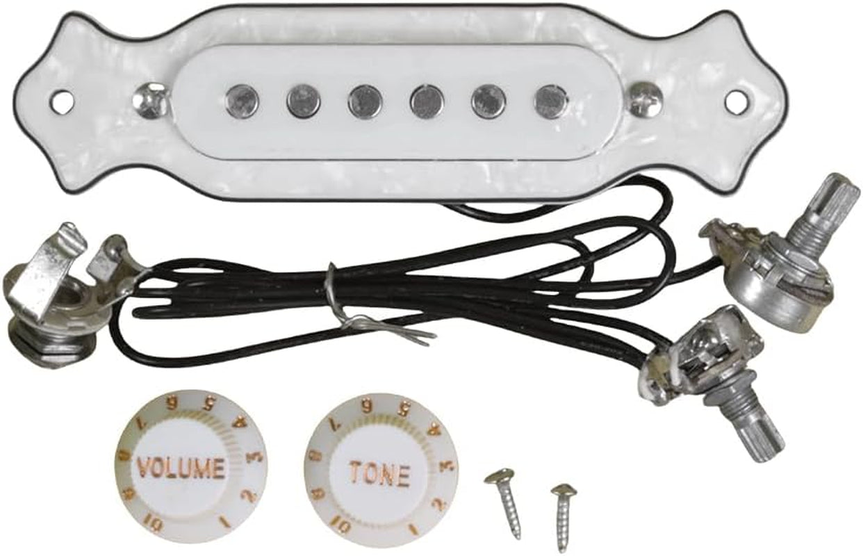 Sound Hole Pickups 6 String Magnetic Pickups with Tone Volume Knobs for Acoustic Classic Guitars
