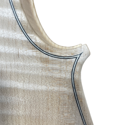 Yinfente Handmade 4/4 size Violin with Flame Maple Back white Unfinished