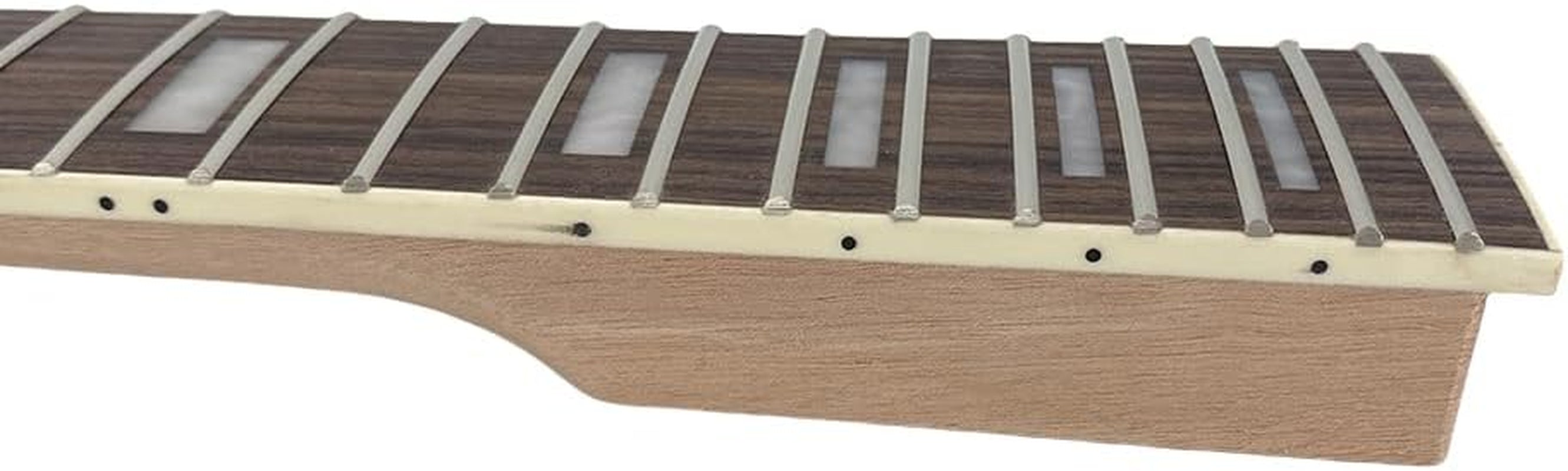 Guitar Neck 22 Fret 24.75 Inch Electric Guitar Rosewood Guitar Fretboard Binding Headstock Block Inlay