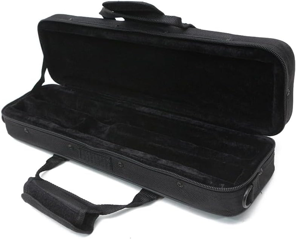 16 Hole Flute Case Oxford Cloth Flute Carrying Bag with Thick Padding Lightweight with Adjustable Strap Exterior Pocket Carry Handle