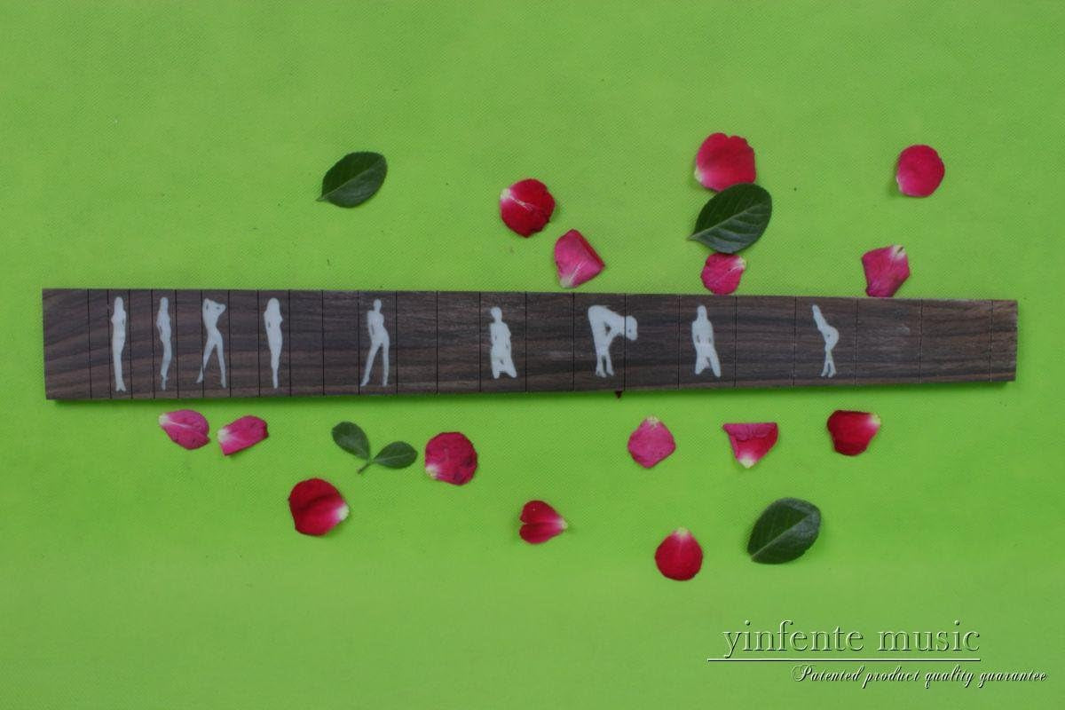 Electric Guitar Fretboard Real Inlay Guitar Accessory Parts Rosewood Fretboard 25.5 Inch (#5)