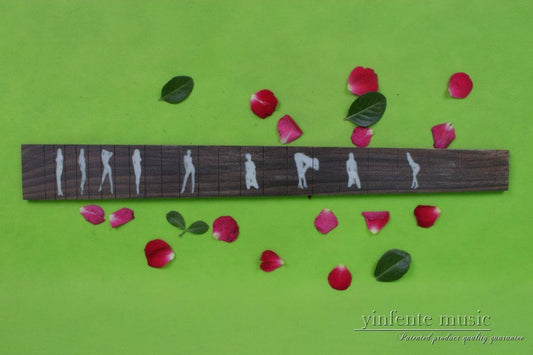 Electric Guitar Fretboard Real Inlay Guitar Accessory Parts Rosewood Fretboard 25.5 Inch (#5)