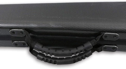 Double Bass Bow Case Carbon Fiber Bow Box String Bass Bow German Bow Hold 2Pcs Bows Strong (Black)