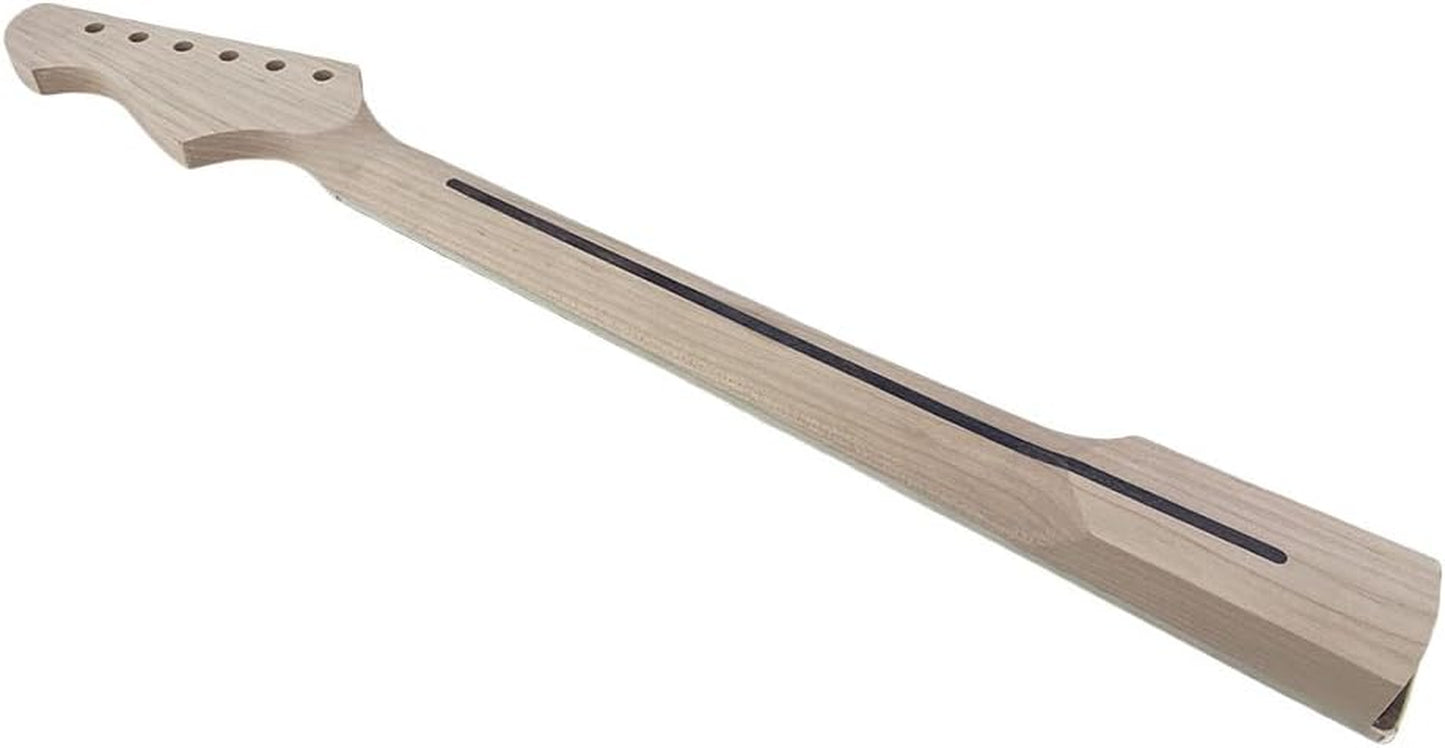 24Inch Guitar Neck 22Fret Maple Fretboard Black Block Inlay DIY Guitar Replacement