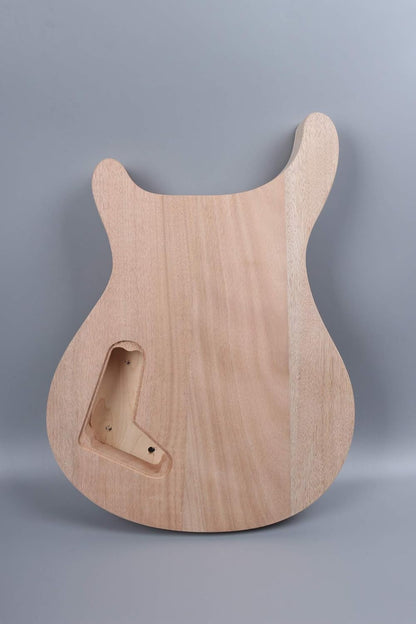 Electric Guitar Body Mahogany Maple Wood for Electric Guitar Replacement Set in Style Flame Maple Cap HH Pickups Holes