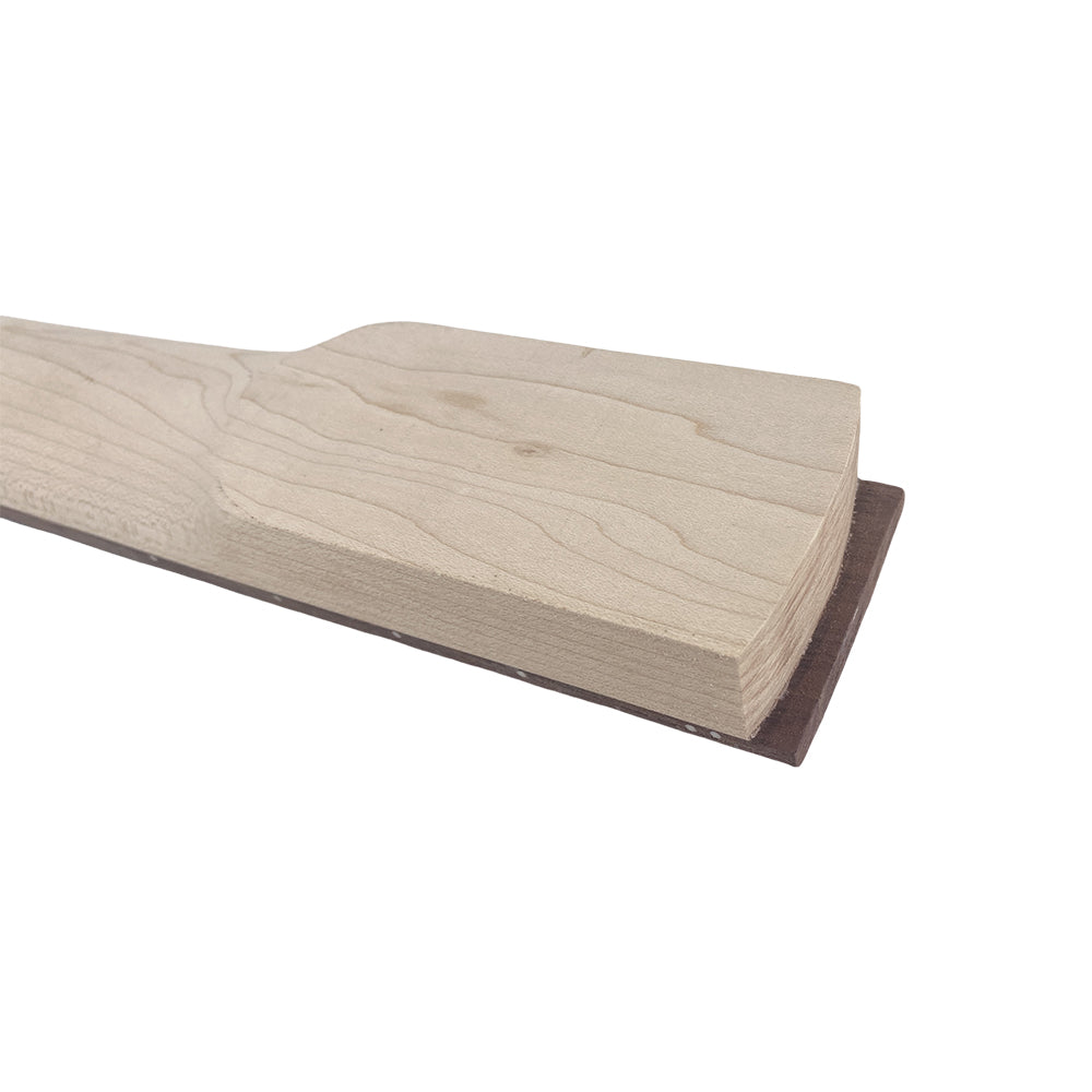 Yinfente Guitar Neck 24Fret 25.5Inch Reversed Head Maple Wood Bolt on Heel Shark Fin Inlay DIY Guitar