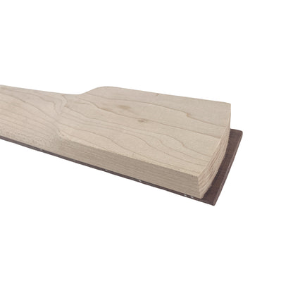 Yinfente Guitar Neck 24Fret 25.5Inch Reversed Head Maple Wood Bolt on Heel Shark Fin Inlay DIY Guitar
