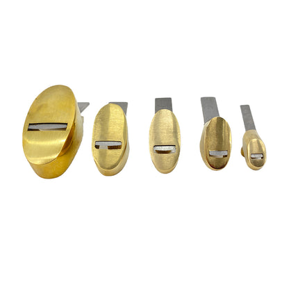 1 Set Brass Planes Luthier Woodworking Tool Violin/Viola/Cello Planes with Steel Blades,Flat Bottom Sharp and Durable (5 Pcs)