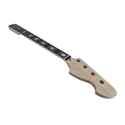 Yinfente 30inch bass guitar neck Maple 20fret Rosewood Fretboard Block inlay DIY guitar