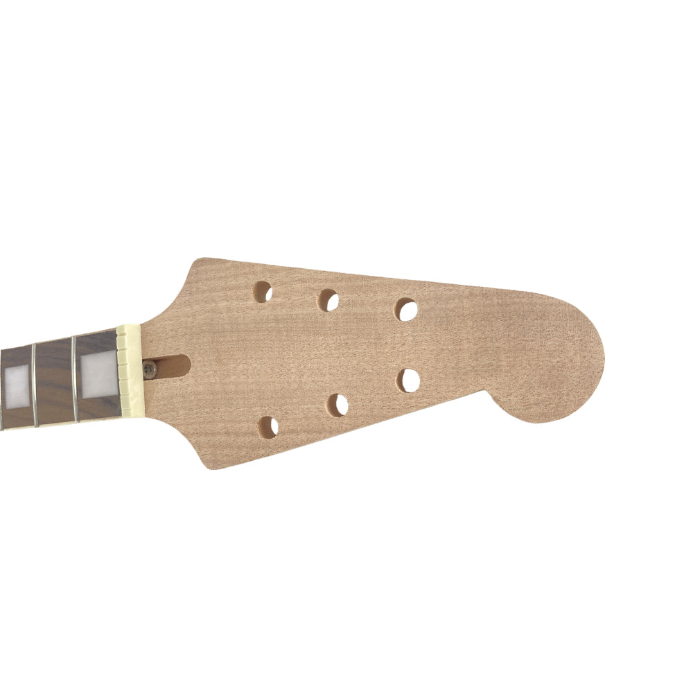 Yinfente Guitar Neck 22 Fret for Electric Guitar Replacement Maple Mahogany Unfinished Set in Glue on Heel
