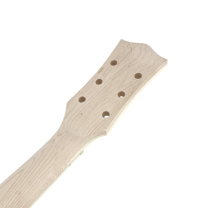 2x Yinfente New Guitar Neck 22fret 25.5inch Maple wood Rosewood Fretboard Block Inlay Binding Head