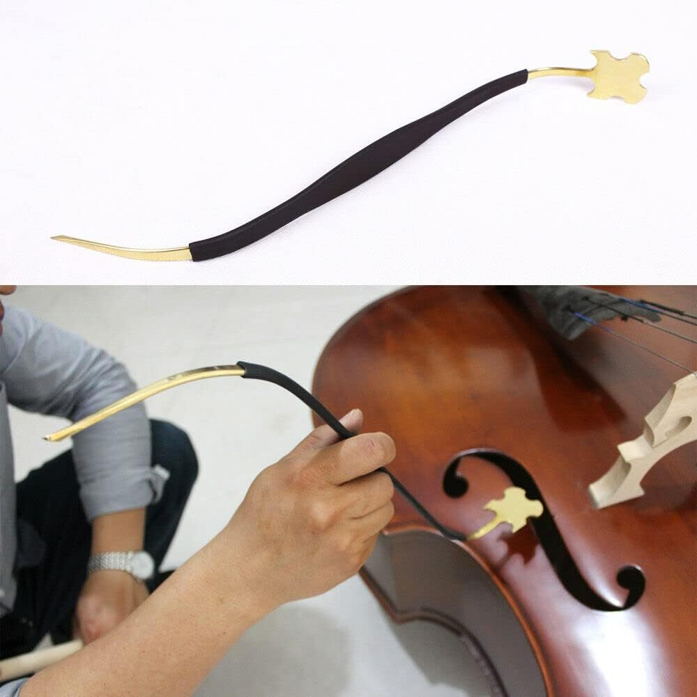 Upright Bass Tool Sound Post S Setter Rubber Grip and Protector S Style Copper Brass Set up Bass Soundpost
