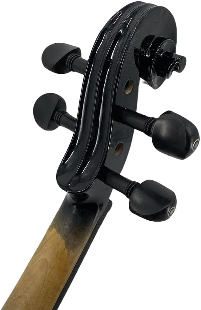 Acoustic Violin Electric Violin 4/4 Full Size Violin 4 String Maple Spruce for Student,Violin for Beginners Violin Case,Brazilwood Bow,Cable,Cleaning Cloth,Rosin