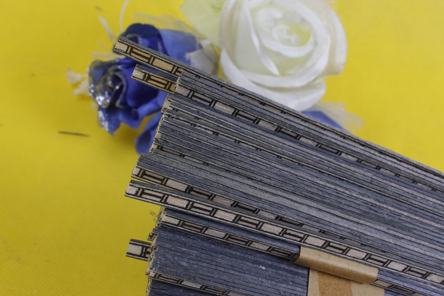 20X Guitar Strip Inlay Guitar Luthier Figured Purfling Guitar Parts Body Binding Wood Inlay 640X6X1.0Mm #63