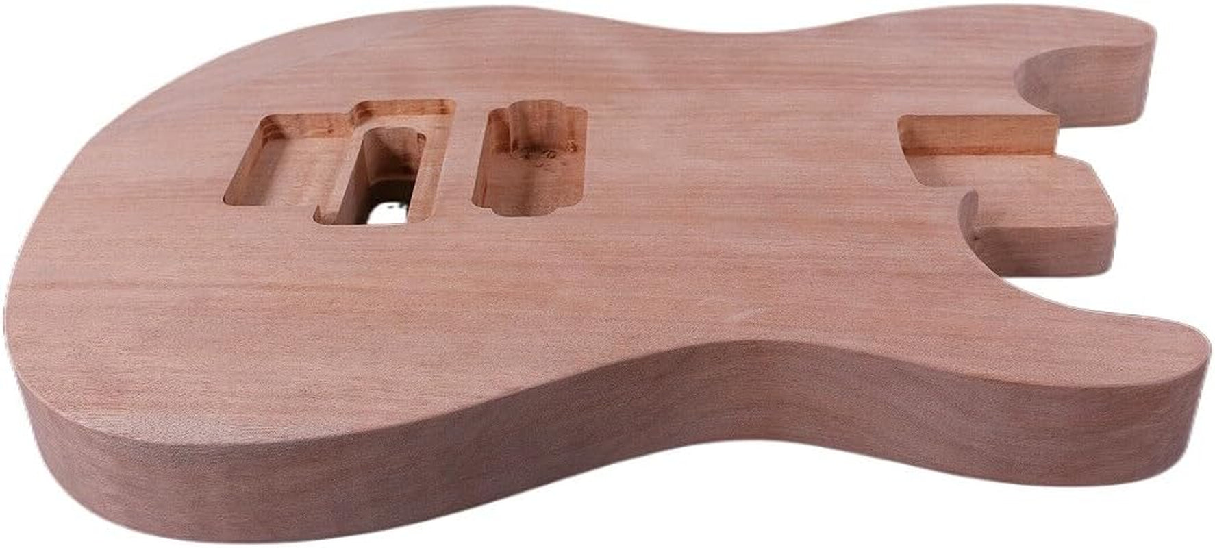 DIY Electric Guitar Body Mahogany Guitar Project Unfinished Locking Nut Bolt on Heel (S30T)