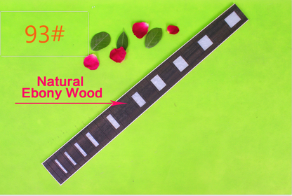 Yinfente 6pcs guitar fretboards 24.75 scale 22 frets maple and ebony wood