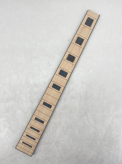 Yinfente 6pcs guitar fretboards 24.75 scale 22 frets maple and ebony wood