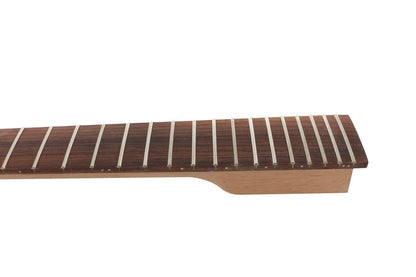 Yinfente Electric Guitar Neck 24Fret 25.5inch Mahogany+ebony Bolt on heel DIY Guitar Project