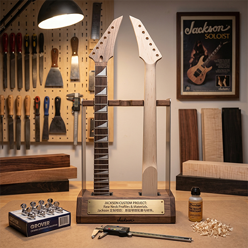 yinfente Maple Guitar Neck 22Fret 25.5inch Jackson Style Rosewood Fretboard Bolt On Heel
