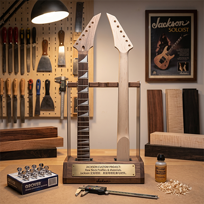 yinfente Maple Guitar Neck 22Fret 25.5inch Jackson Style Rosewood Fretboard Bolt On Heel