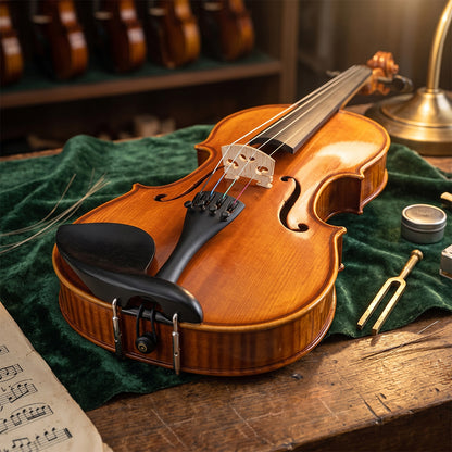 Yinfente 4/4 Violin Set Full Size Fiddle Kit Handmade Solidwood for for Adults Beginners with Hard Case, Shoulder Rest, Rosin, Bow and Extra Strings
