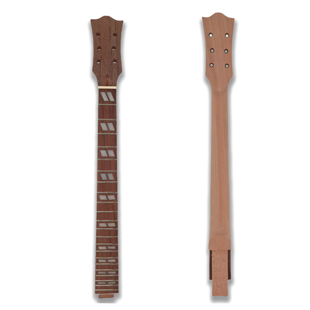 Yinfente Mahogany Guitar Neck 22fret 25.5inch Les paul Guitar Head Rosewood Nice Inlay Set in Heel