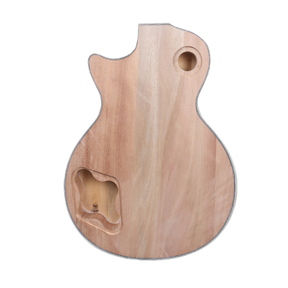 Electric Guitar Body Quilted Maple Water Ripple Veneer Mahogany Wood Set in Heel DIY Guitar Replacement
