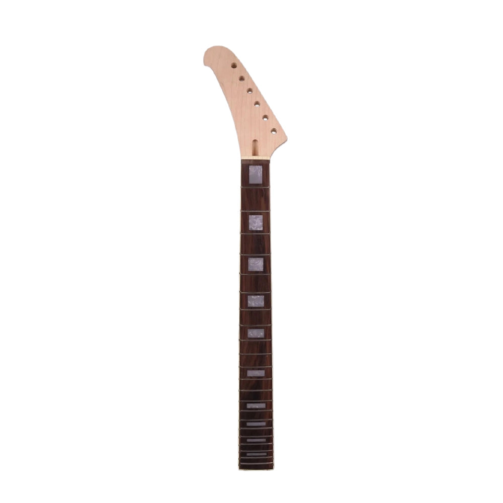 Yinfente Left Hand guitar neck 22fret 24.75inch Maple Ebony wood Fretboard New Headstock