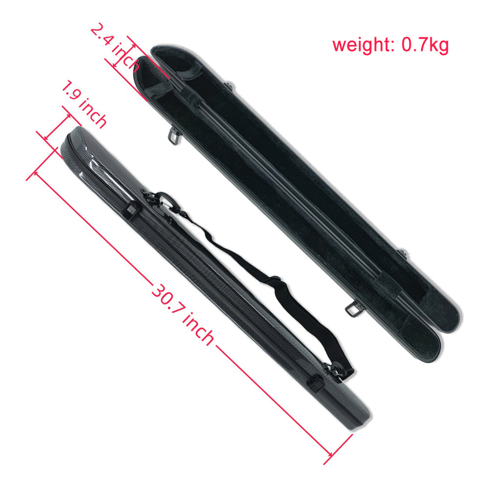 Yinfente Carbon Fiber Violin Viola Cello Bow Case Hard Carrying Case Lightweight Violin Bow Box Hold 2Pcs Bow Nice Protection (Black)