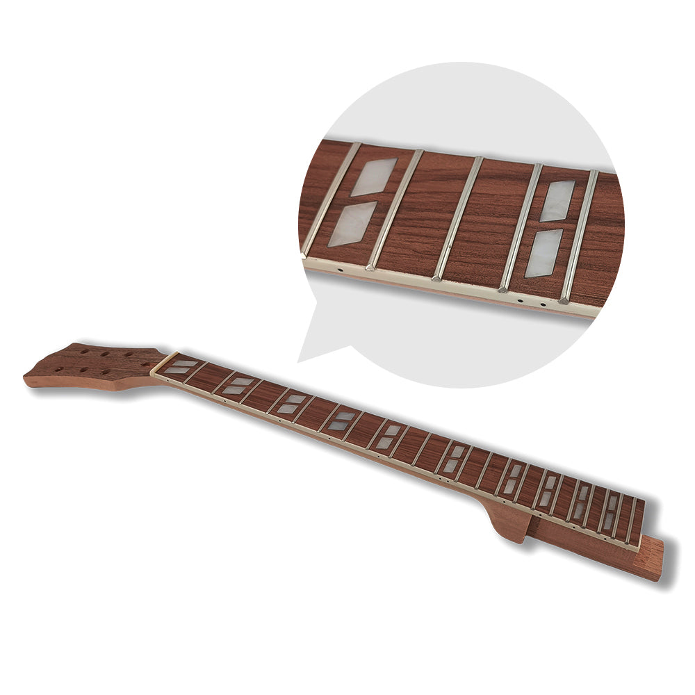 Yinfente Mahogany Guitar Neck 22fret 25.5inch Les paul Guitar Head Rosewood Nice Inlay Set in Heel