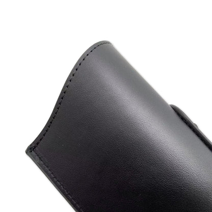 Upright Bass Bow Bag Leather Quiver One Bow Holder for German and French Bass Bow Black (1 Pcs)