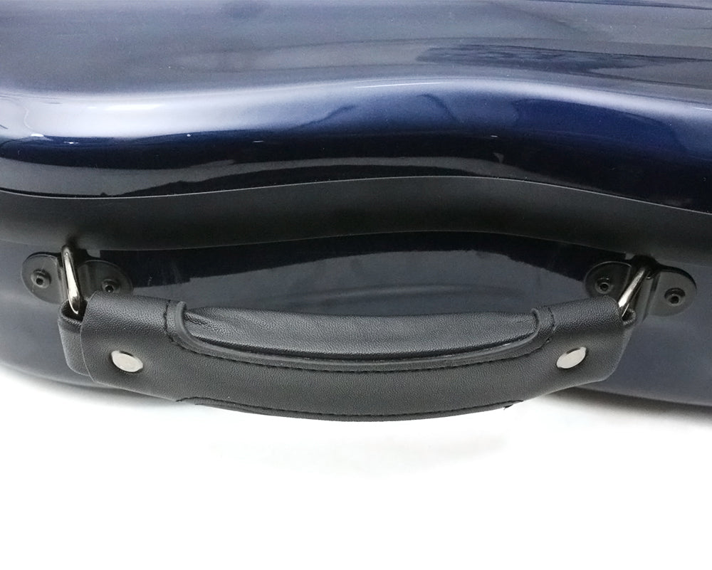 Yinfente Lightweight Fiberglass Viola Case for 16 Inch to 16.5 Inch Size Hard Viola Case with Backstraps, Waterproof Shell (Blue)
